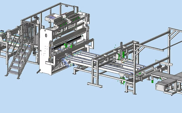 Automatic line for wooden flanges for cable drums - 2
