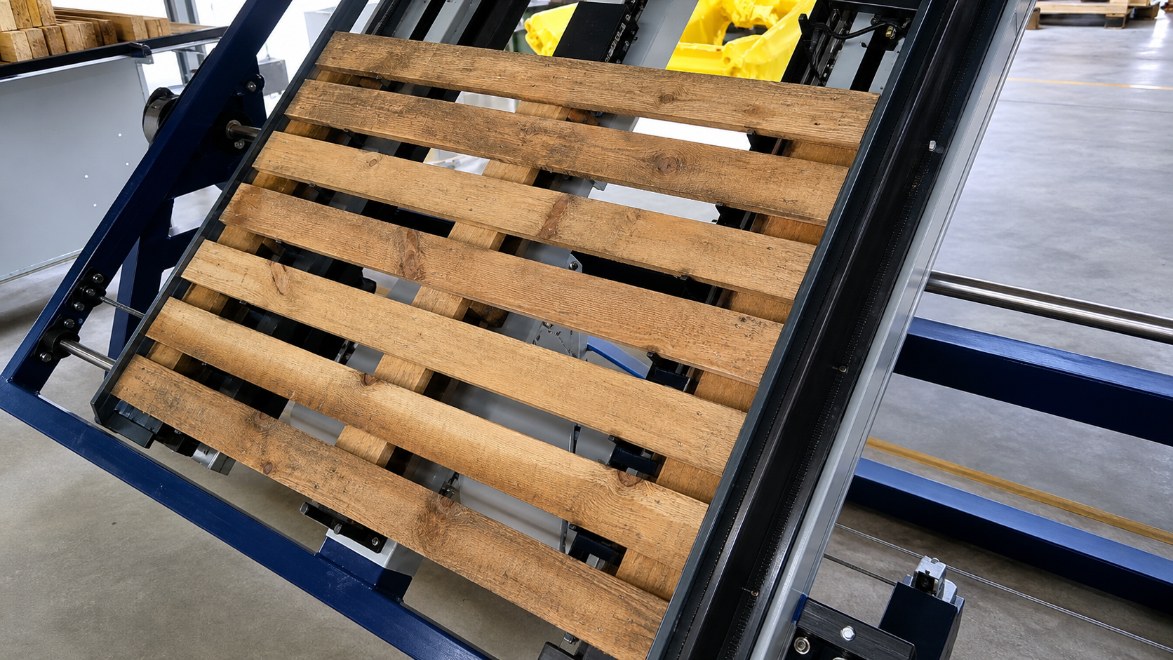 Individual machines for wooden pallet production